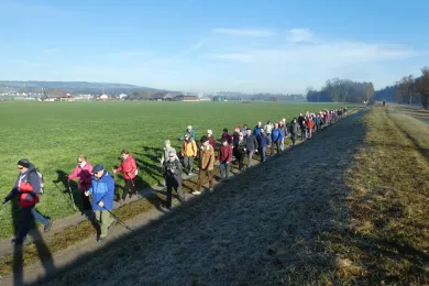 Das Zuger Senioren-Wandern an der Reuss