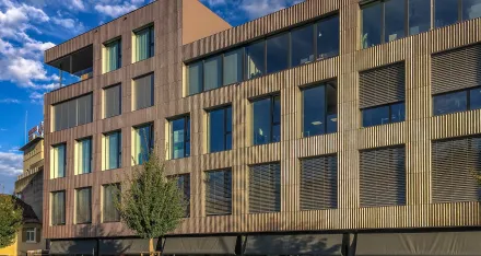 So sieht unser Gebäude von aussen aus.