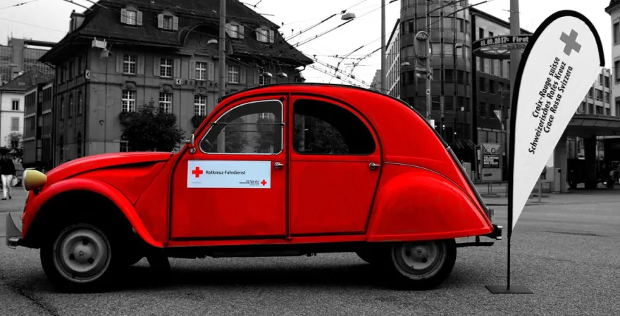 Roter Oldtimer